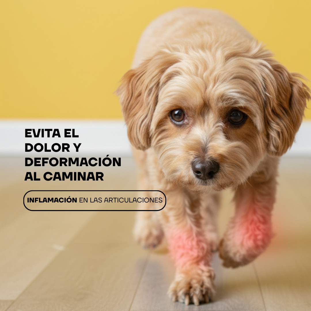 Perro caminando cómodo con las uñas limadas