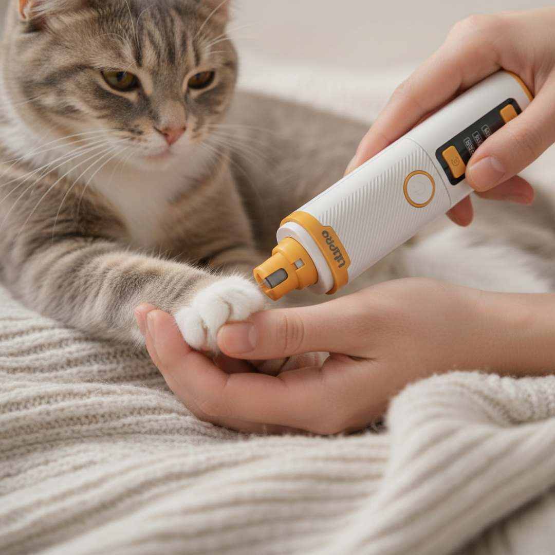 Limado de uñas de un gato con el PG102