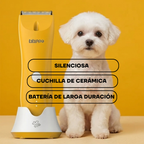 Cortadora PT304 junto a un perro maltés