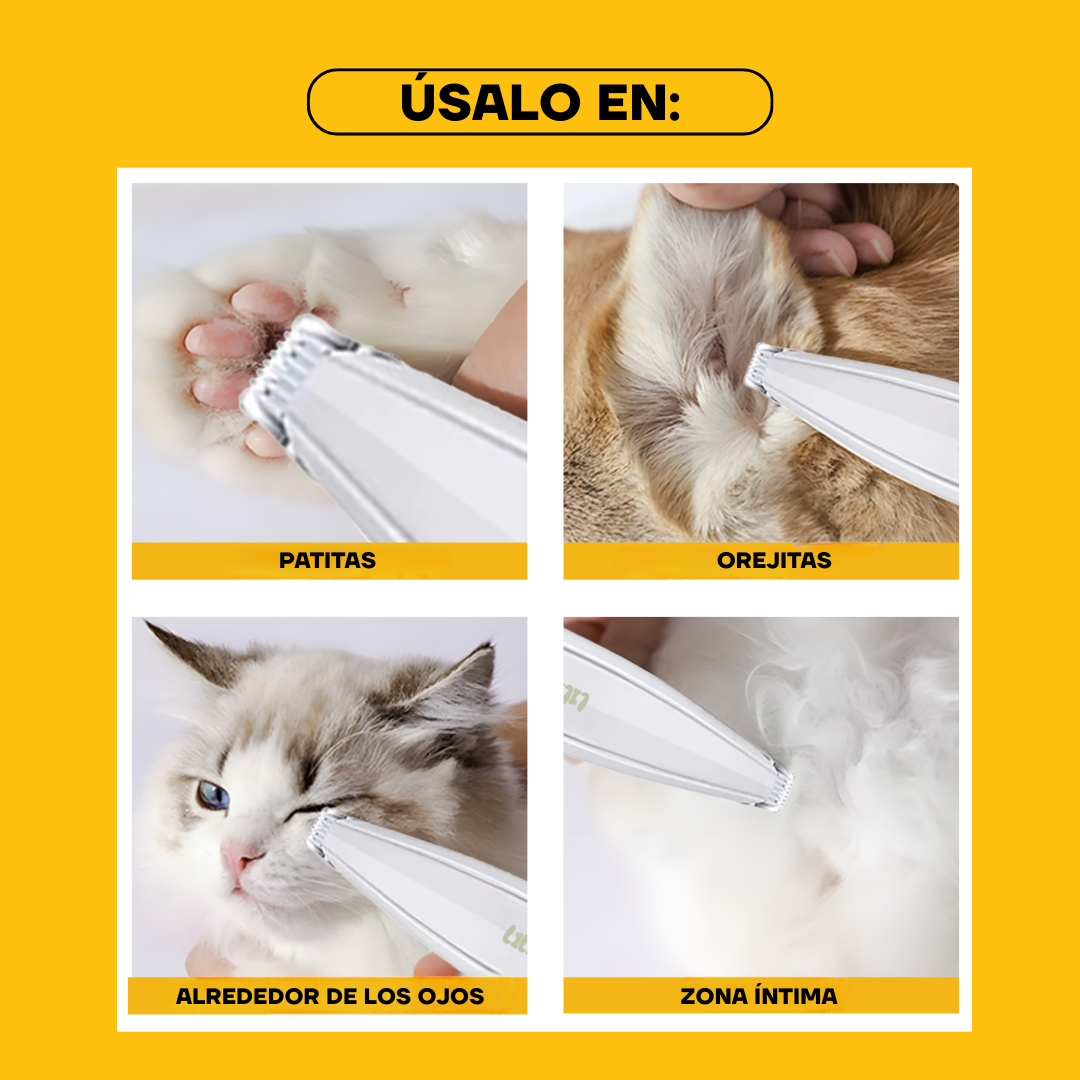 Zonas de uso de la PT202: patas, almohadillas y entre los dedos