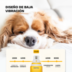 Perro relajado gracias al diseño de baja vibración del PG101