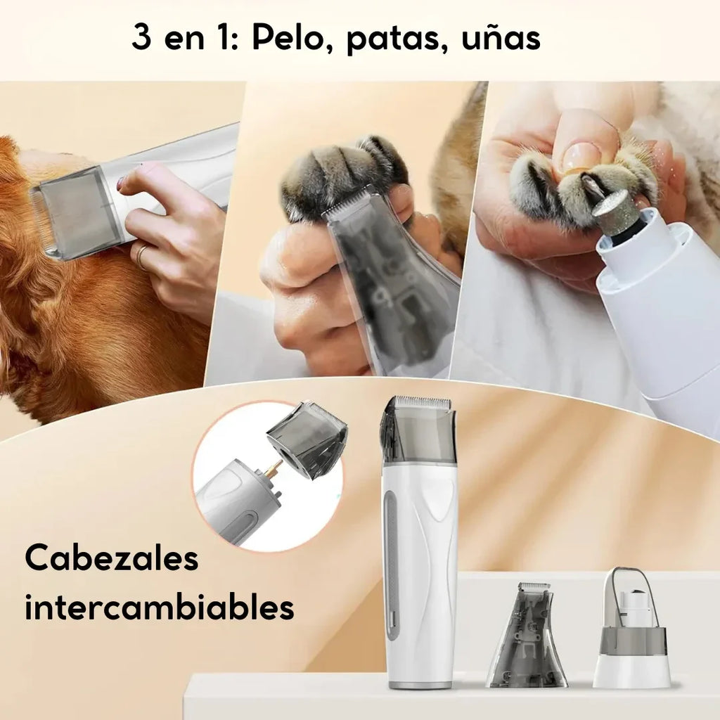 Cabezales intercambiables del PD900 para pelo, patas y uñas
