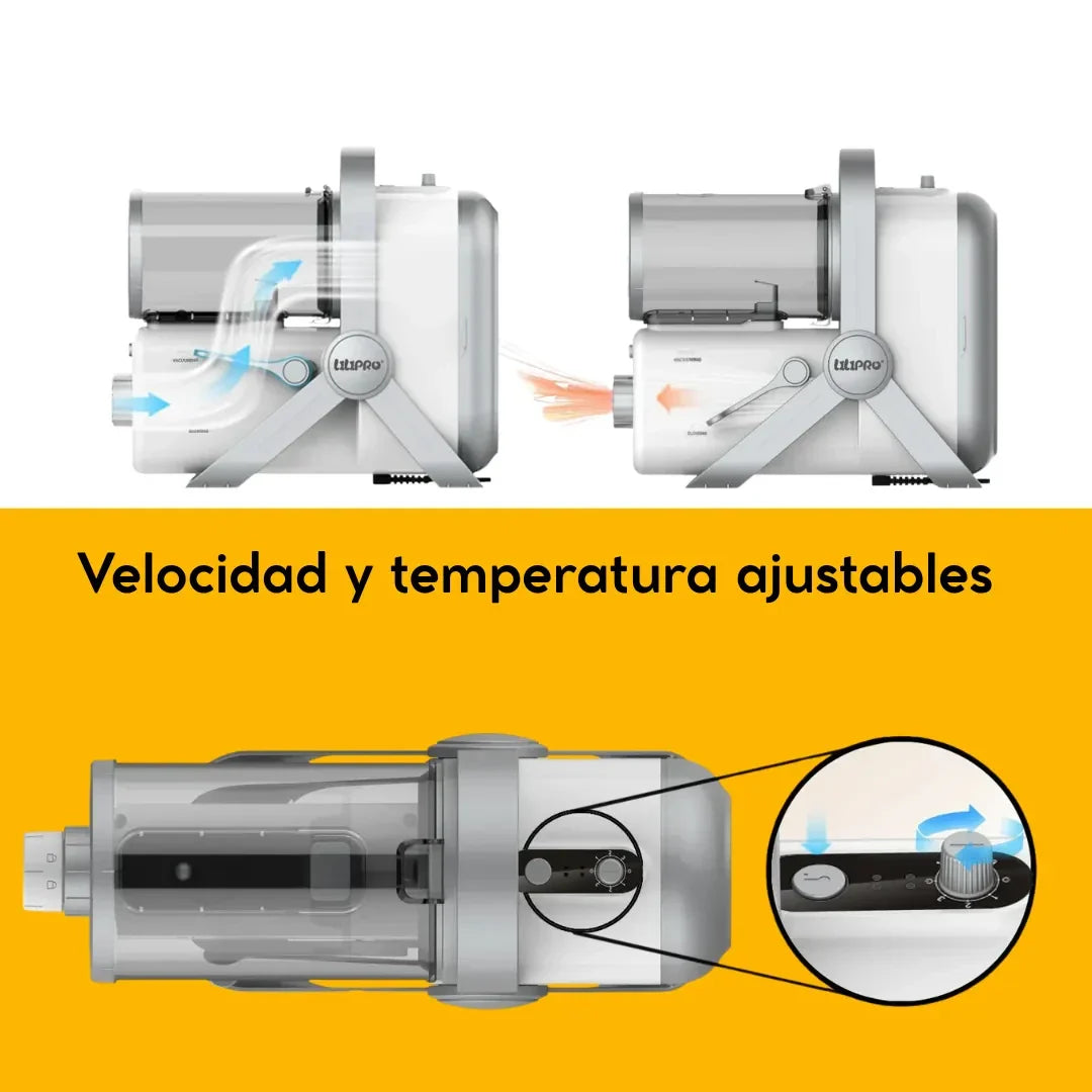 Secador del PD900 con velocidad y temperatura ajustables